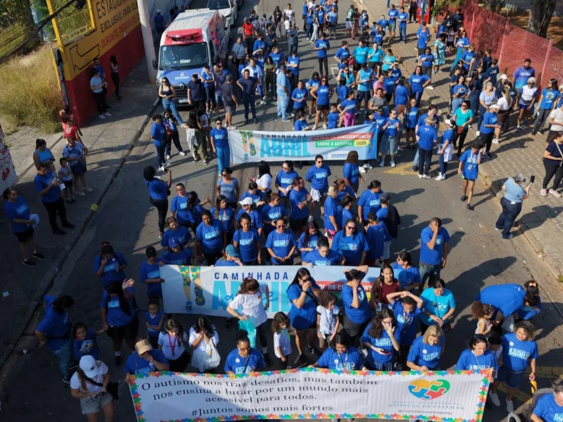 Caminhada Abril Azul mobiliza Cajamar em prol da inclusão e do respeito