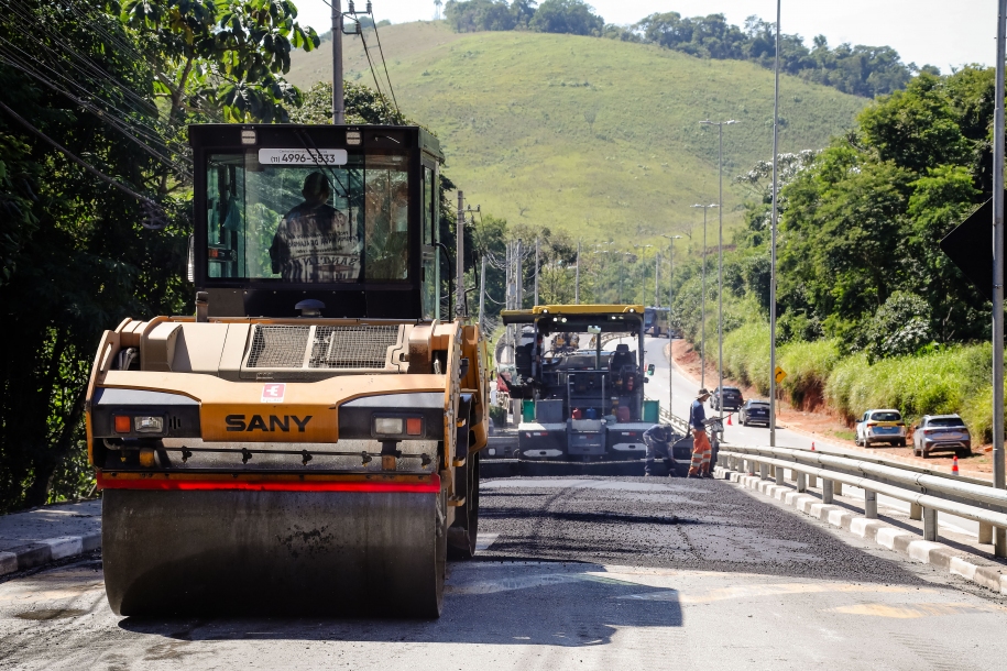 Recapeamento asfáltico de trecho da Estrada Tenente Marques é concluído
